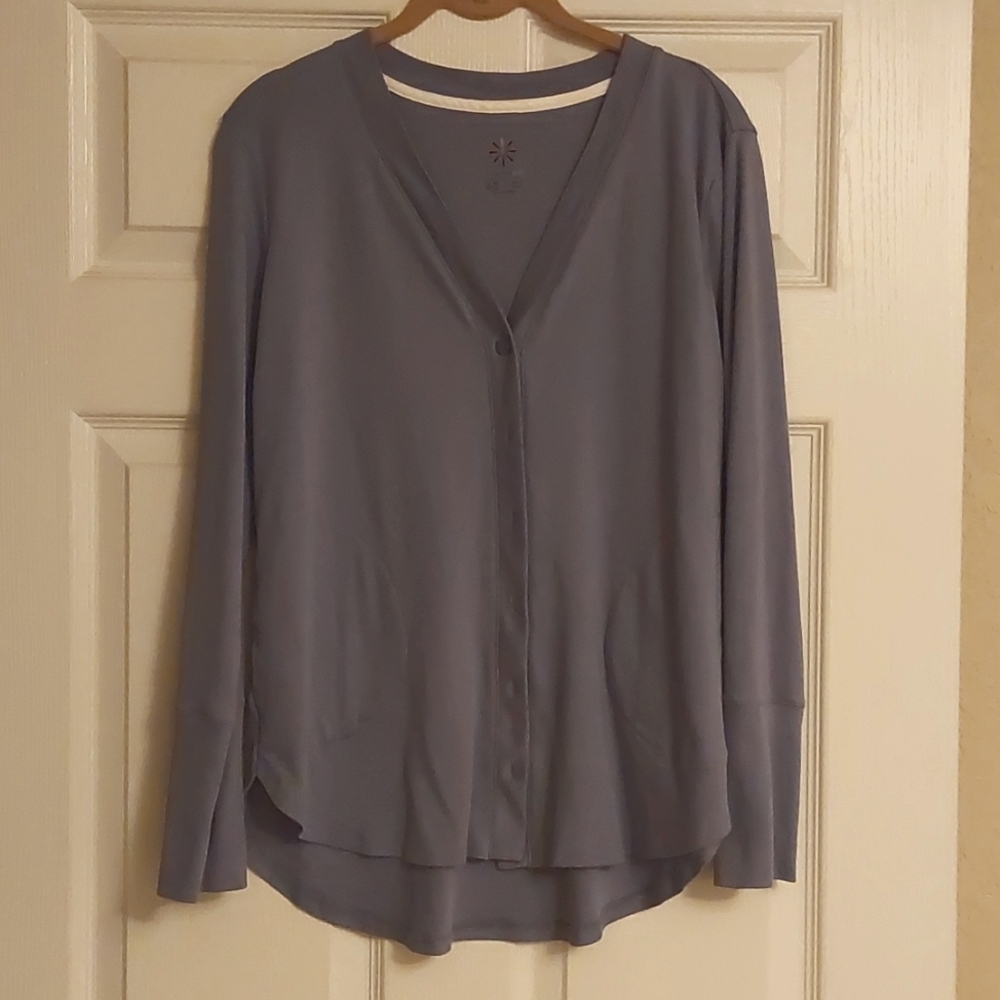 Isaac Mizrahi Live primary cotton button front cardigan